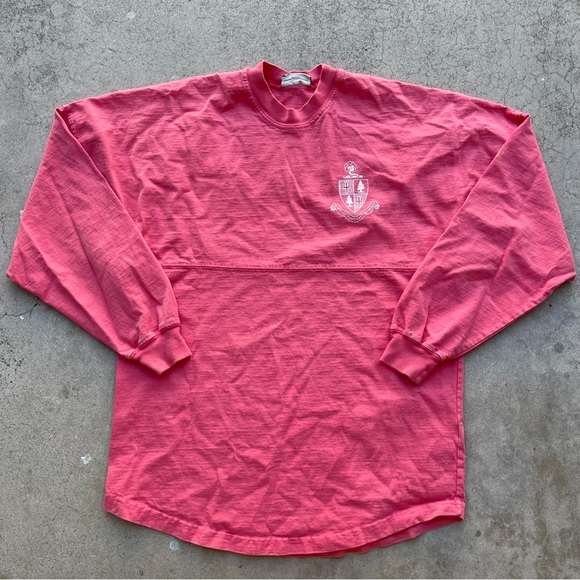 Spirit Jersey pink/salmon Tri Delta Jersey Barbie core sorority long sleeve - Picture 2 of 7